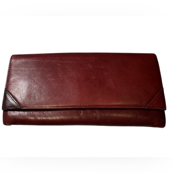 Vintage German Mayfair Supple Brown Leather Women’s Wallet Coin Purse Rare - Picture 1 of 11